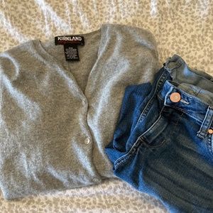 Cashmere button down sweater